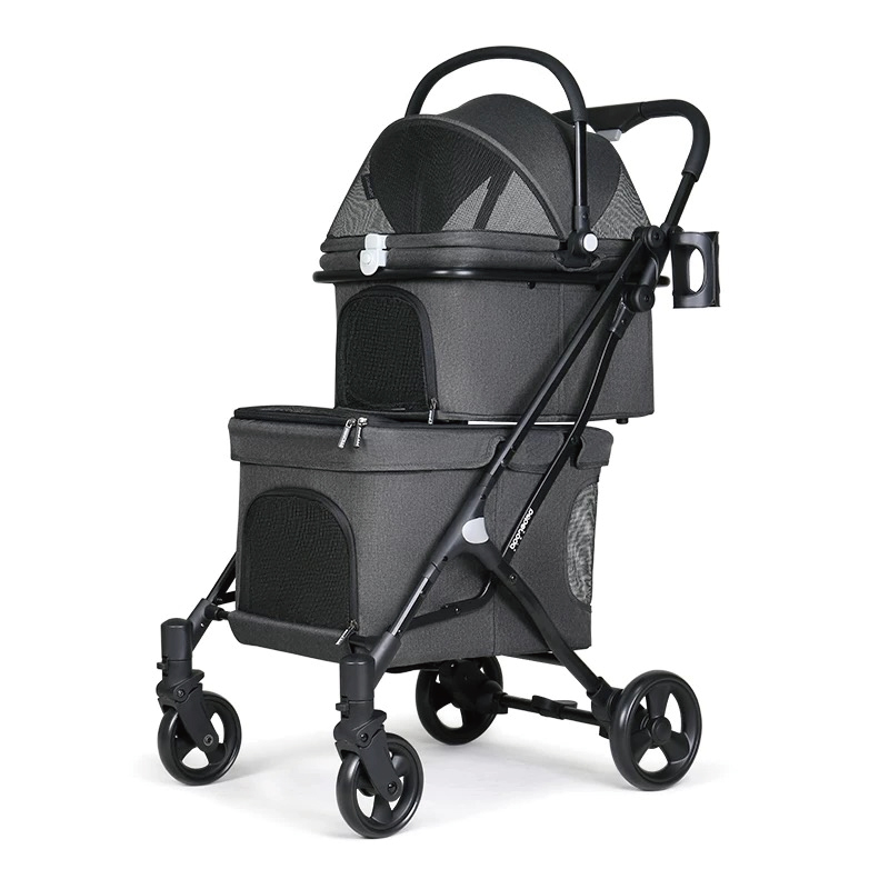 Double-decker pet stroller